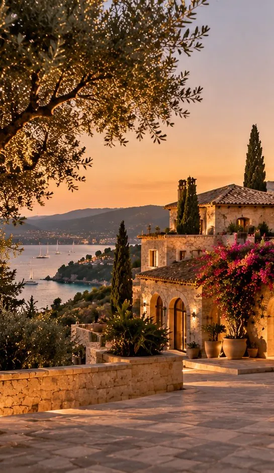 A Mediterranean hotel above the sea